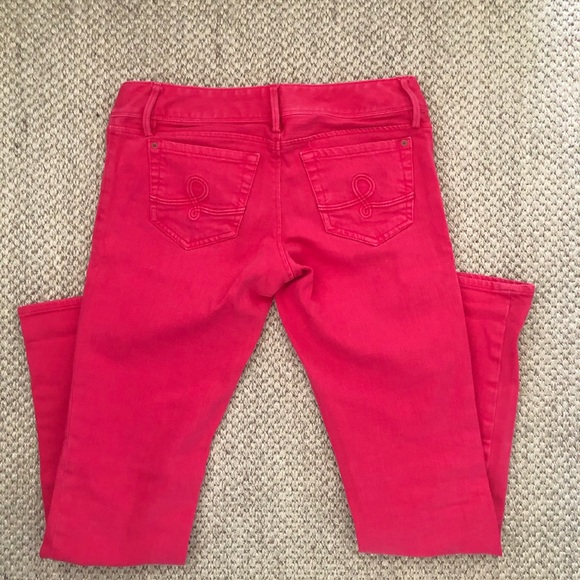 Lilly Pulitzer, Coral Red, Straight Leg Denim - Picture 6 of 6